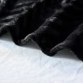 thumbnail image 6 of Whale Flotilla Soft Flannel Fleece Lightweight 50"x60" Throw Blanket, Brushed Chevron Design Fluffy Plush Cozy Blanket for All Seasons, Black, 6 of 8