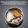 thumbnail image 4 of Stainless Steel Sector Steamer Plate, Pressure Cooker Canner Rack, Insert Stock Pot, Steaming Tray Stand, Cooking Toast Bread Salad, Easy To Clean(3 Pack), 4 of 9