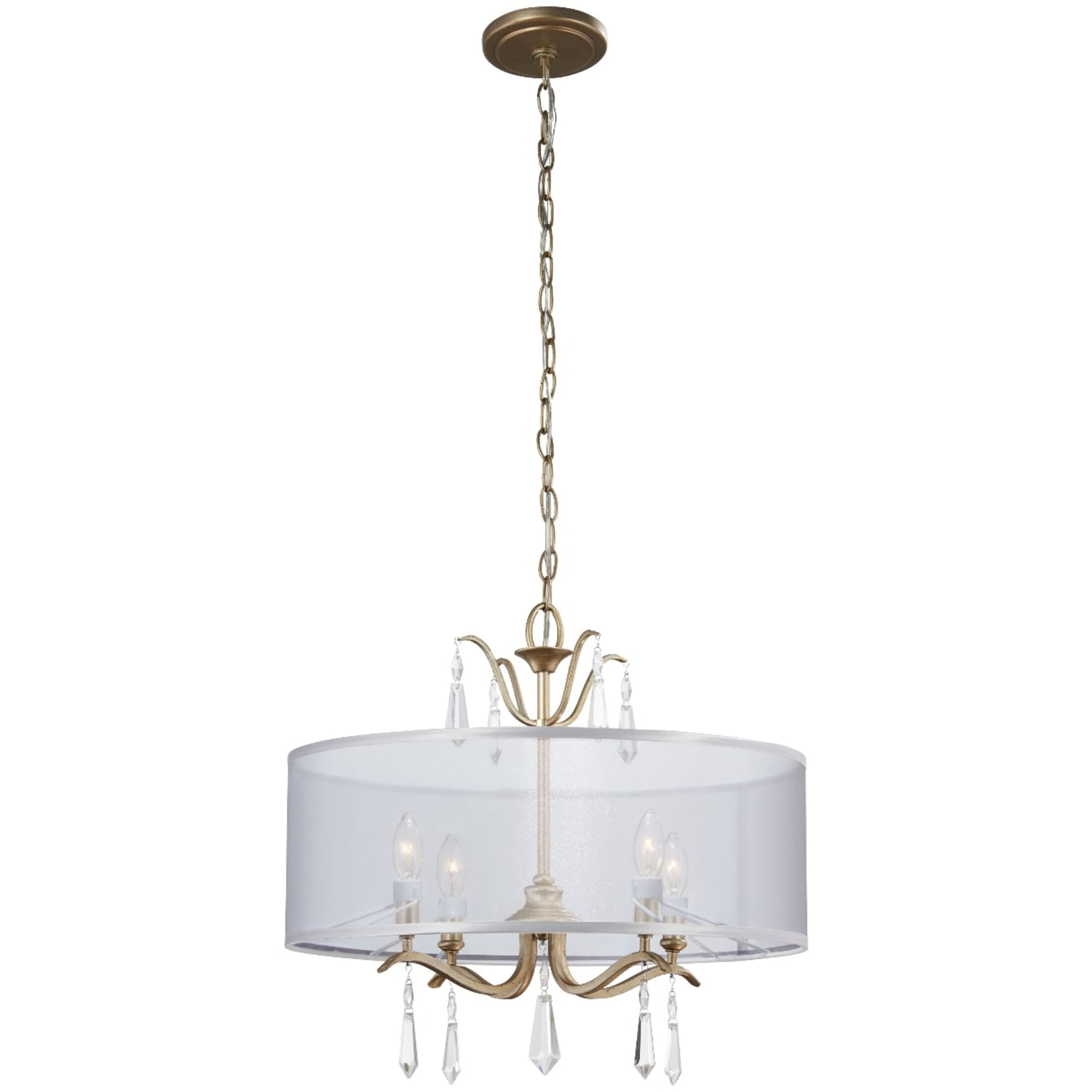 Minka Lavery 4 Light 240W Semi Flush Mount Ceiling Light 4443-582 , Brio Gold