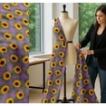 thumbnail image 5 of Soimoi Cotton Voile Fabric Leaves & Sunflower Floral Fabric Prints by Yard 56 Inch Wide, 5 of 7