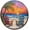 Sign 9, variant on CAEJCCL Beach Chair Metal Tin Sign Vintage Summer Round Sign Wall Decor for Home Yard Entryway Office Cafe 8 Inch