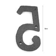 thumbnail image 3 of Letrero de casa de hierro fundido con número digital de metalplaca para puertadecoración de pared de cafetería DIY (5), 3 of 7