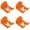 Orange 4PCS, variant on OJSFQUFP Weedeater Hanger,2 Pack Garage Organize Grass String Trimmer Rack,Metal Weed Eater Holder Wall Mount, Garden Tool Storage Rack Loads