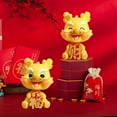 thumbnail image 6 of Ksopiavobs 1 Piece Dragon Statue Tabletop Ornament 2024 Chinese New Year Dragon Shaking Head Mascots for Car Home Desktop Decoration Spring Festival Zodiac Blessing Souvenir Gift (Style 2), 6 of 7