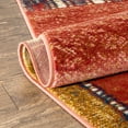 thumbnail image 5 of Well Woven Tulsa Hauser Retro Geometric Boxes & Lines Red Ivory 7'10" x 9'10" Area Rug, 5 of 8