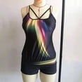 thumbnail image 4 of Tankini Swimsuits for Women Retro Bathing Suits Two Pieces Modest Swimming Wear Sports Tank Tops with Boyshorts, 4 of 9