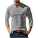 thumbnail image 2 of pstuiky camisas de manga larga para hombre, Camiseta de pana con botones, cuello redondo y manga larga de color liso para hombre salir tops m, 2 of 8