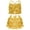 Gold, variant on Girls Shiny Sequins Halter Tassel Crop Top with Mini Skirt Set Latin Jazz Salsa Samba Rumba Dancewear Silver 6