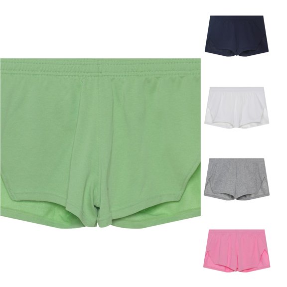 LiuXxxx Male Casual Pants Solid Color Trend Youth Summer Mens Sweatpants Fitness Running Shorts Green M