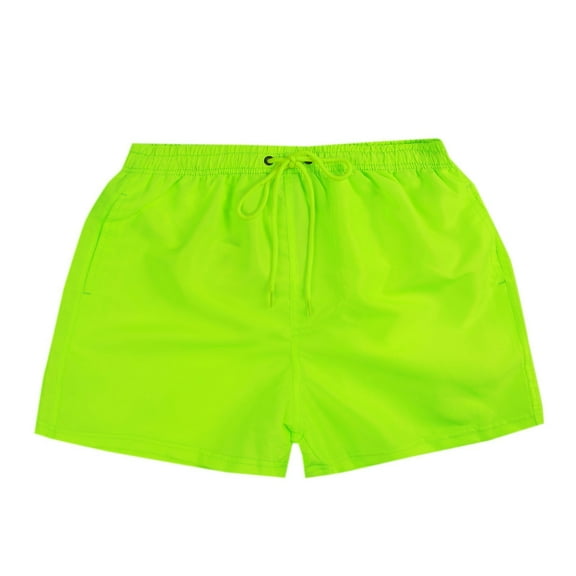 Virmaxy Mens Sports Gym Basketball Shorts Surf Solid Color Elastic Drawstring Beach Shorts Casual Surfing Solid Color Drawstring Elastic Quick-dry Beach Shorts Mint Green XL