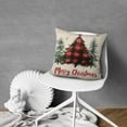 thumbnail image 5 of Red Buffalo Plaid Tree Christmas Throw Pillow Covers Beautiful Throw Pillow Case 2 Pieces Decorative Throw Cushion Case for Room Home Patio Bedroom Livingroom, 5 of 7