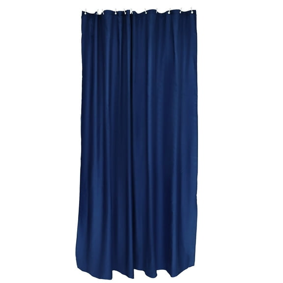 WRISTBIQUE Washable Fabric Dark Blue Shower Curtain 1Pcs 78.7X70.9In