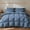 Blue, variant on KAKABELL Goose Feather & Down Comforter King Size, 3D-Baffle Box Construction, 8 Corner Tabs,Top-Grade White Goose Feather & Down 100% Cotton Cover, Soft & Airy, 90" x 106"