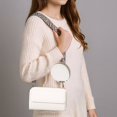 thumbnail image 6 of Small Solid Color Shoulder Bag for Women Zipper Crossbody Bags PU Leather Satchel with Detachable Coin Pouch for Daily Use Commuting Shopping, 6 of 7
