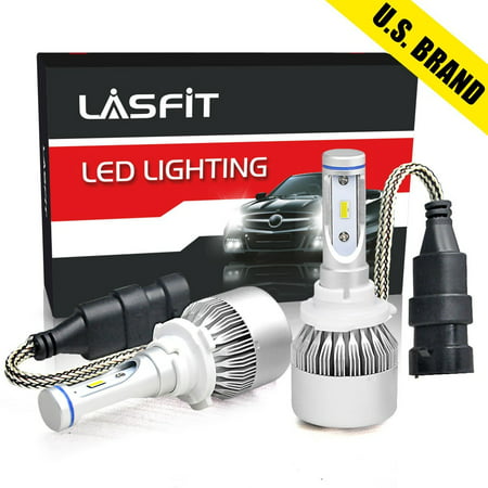 LASFIT 9005 HB3 LED High Beam Headlight Bulbs Kits-Flip Chips/Internal Driver-72W 7600LM 6000K (Pack of (Best 9005 High Beam Bulbs)