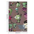 thumbnail image 2 of Invader Zim Pattern Beach Towel Microfiber Soft Absorbent Quick-Dry Bath Towel 130x80cm for Bathroom Shower Guests Pool Swimming Camp Holiday Gym for Kid Adult, 2 of 8
