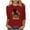 A01-Red, variant on ZVAVZ Henley Shirts for Women,Ladies Black History Month T Shirts 3/4 Length Sleeve O-Neck Shirts Pride African American T-Shirt Flash Deals of The Day Clearance Orange L