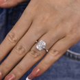 thumbnail image 3 of Veda Jewel 1.75 Ct Cushion Cut Hidden Halo Engagement Ring for Women – Lab-Created Simulated Diamond – 14K White Gold Plated Prong Setting Solitaire – Wedding, Proposal, or Anniversary Gift, 3 of 3