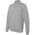 thumbnail image 2 of Russell Athletic Dri Power Quarter-Zip Cadet Collar Sweatshirt, XL, Oxford, 2 of 3