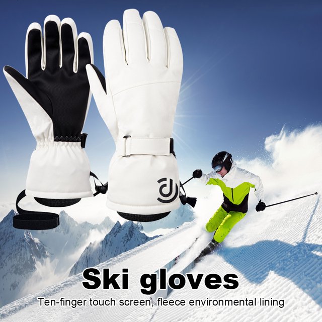 Guantes de bicicleta unisex con pantalla táctil transpirables duraderos para hombre y mujer manoplas cálidas de invierno