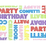 Pack of 1, Birthday Marquee Cello Roll, 40" x 100' For Party, Holiday & Event, Made In USA