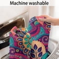 thumbnail image 5 of Purple Pioneer Flower and Paisley Pattern Bathroom Rugs Mat,Non Slip Microfiber Bathroom Rug,Rubber Backing,Soft Bathroom Mats for Bathroom Floor,Tub and Shower,17x27in(43x68cm), 5 of 5