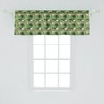 thumbnail image 2 of Ambesonne Tropical Window Valance, Flamingos Monstera Leaves, 42" x 18", Multicolor, 2 of 3