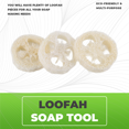 thumbnail image 4 of 150Pcs Natural Loofah Luffa Loofa Slices Handmade Loofah Soap Box Tray Tools Cleaner Sponge Soap Holder, 4 of 8