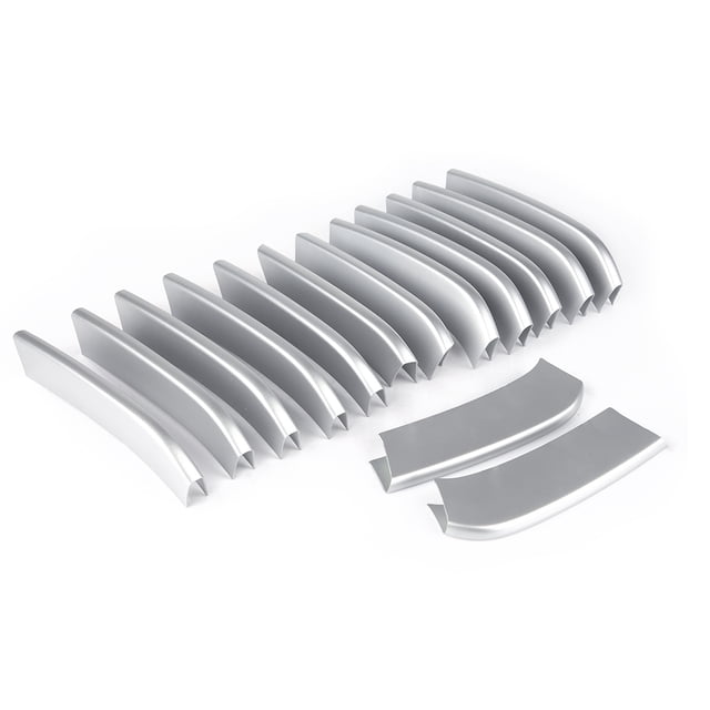 14 Uds. Cubierta de rejilla delantera de coche pegatinas embellecedoras accesorios para BMW X5 X6 F16 F15