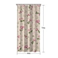 thumbnail image 5 of Pioneer Flower Floral Print Pattern Shower Curtain 36"x72" ,Bathroom Decorative Shower Curtains Set with 12 Hooks,Modern Waterproof Washable Shower Curtain, 5 of 6