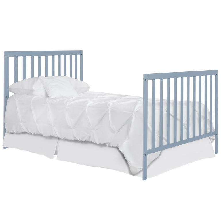 Dream On Me Mini Crib Bed Rail Dusty Blue