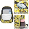 thumbnail image 4 of Excavator and Circle Yellow Pattern 17" Waterproof Oxford School Backpacks for Teens, S-Shape Padded Straps, for School, Travel, Hiking, Camping, 4 of 5