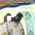 thumbnail image 5 of Sunflower and Plank White Pattern 17" Waterproof Oxford School Backpacks for Teens, S-Shape Padded Straps, for School, Travel, Hiking, Camping, 5 of 5
