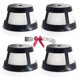 thumbnail image 1 of 4 Juegos De Filtros Compatibles Con Aspiradoras De Mano Bissell Aeroslim Wireless 29869 29861 29867 29868 29866 2986 En Comparación Con La Pieza # 1624405, 1 of 1
