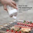 thumbnail image 2 of Household 4 In 1 Salt And Pepper Shakers Spice Organizer Container Plastic Container Canister Kitchen Spice Jar Kitchen Gadget, 2 of 2