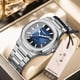 thumbnail image 5 of Reloj para hombre Reloj para hombre luminoso resistente al agua cuadrado azul y negro, 5 of 5