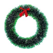 KUNPENG Christmas Wreath for Condo 10" Xmas Wreath for Front Door Outdoor Indoor Holiday Home Decorations