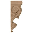 thumbnail image 3 of Ekena Millwork 6"W x 3 1/4"D x 8 1/4"H Thin Acanthus Leaf Corbel, Cherry, 3 of 4