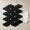 Black Mixed Glass-10, variant on Carrara White 10 Sheet Peel and Stick Mosaic Tile Backsplash for Kitchen Wall Decor