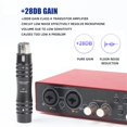 thumbnail image 2 of Micrófono de Mano con Cable de Bobina Móvil, Amplificador de 48 V y 28 DB, Ganancia de Micrófono para Canciones K en , Ideal para Presentaciones en Exteriores en Casa., 2 of 7