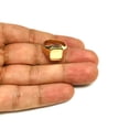 thumbnail image 4 of 14k Yellow Gold Rectangle Disc Signet Womens Ring, 7, 4 of 4