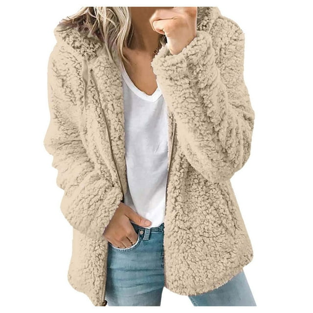 2025 Femmes Dames Chaud Léger Veste Manteau Veste Hiver Col Rond Veste en Molleton pour Femmes Fermeture Éclair Complète Uni Long