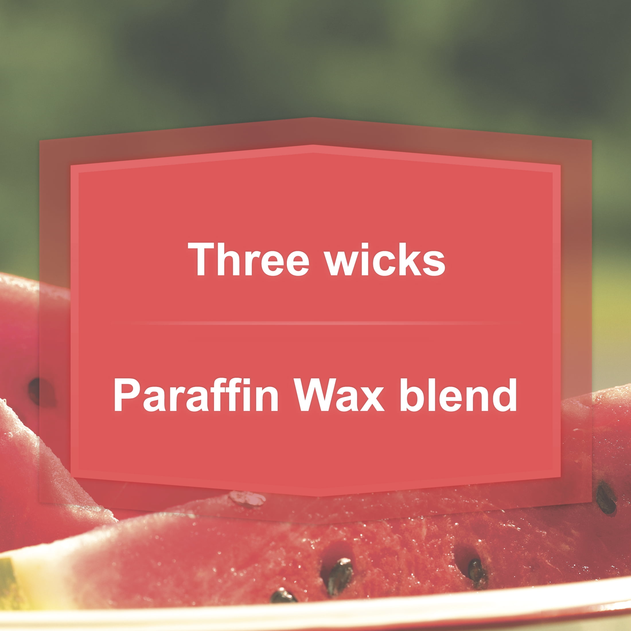 (2 pack) Mainstays Juicy Watermelon Scented 3-Wick Candle, 11.5oz