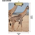 thumbnail image 3 of FMSHPON Giraffes Clipboard Hardboard Wood Nursing Clip Board and Pull for Standard A4 Letter 13x9 inches, 3 of 7