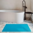 thumbnail image 2 of Cotton Paradise 100% Cotton 20x34 inch Non Slip Bath Mats for Bathroom, Soft Absorbent Quick Dry Machine Washable Floor Bath Mat, Aqua Blue, 2 of 8