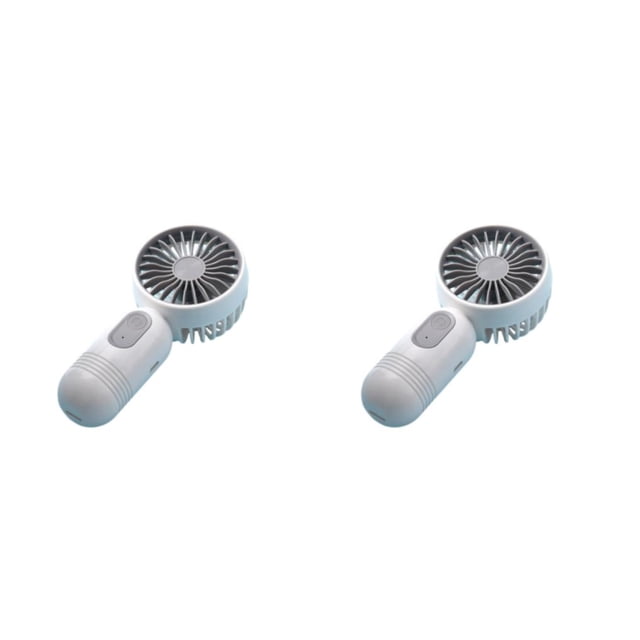 Naiovety mini ventilador dispositivo de refrigeración enfriador de aire carga USB 3 velocidades comodidad estilo simple ventiladores de Blanco 2piezas