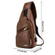 thumbnail image 2 of Men's Chest Bag USB Charging Messenger Bag Outdoor Sports Travel Shoulder Bag Crossbody Bag for Hiking Cycling Festival, 2 of 3
