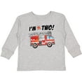 thumbnail image 3 of Inktastic I'm 2 Fire Truck 2nd Birthday Boys or Girls Long Sleeve Toddler T-Shirt, 3 of 5