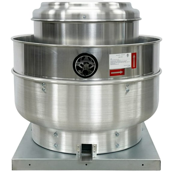 NSF 1HP Restaurant Hood Grease Rated Exhaust Fan, Exhaust Fan High-Exhaust Fan Speed Direct Drive Centrifugal Upblast Exhaust Fan, 2100-3900 CFM