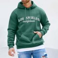 thumbnail image 2 of toraway Chandail à Capuche pour Hommes Fermeture à Glissière Graphique Mode Sport Imprimé Ville Manches Longues Chandail Texturé Décontracté S, 2 of 4